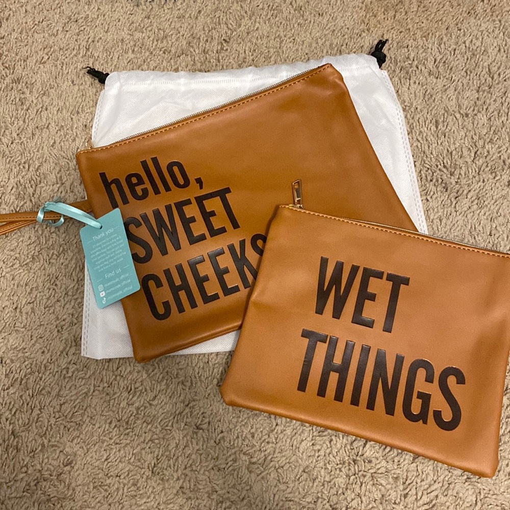 Vegan Leather Diaper Bag Organizer Bags